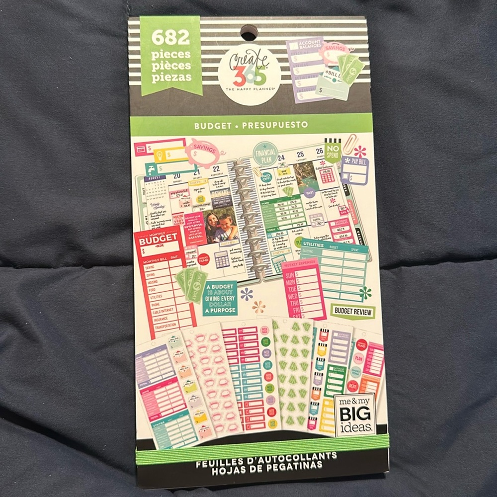 Happy planner budget stickers